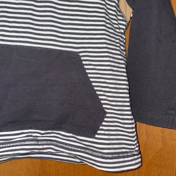 Tommy Bahama Toddler Hoodie With Stripes & Buttons US 4T Cotton Blend - Picture 3 of 6